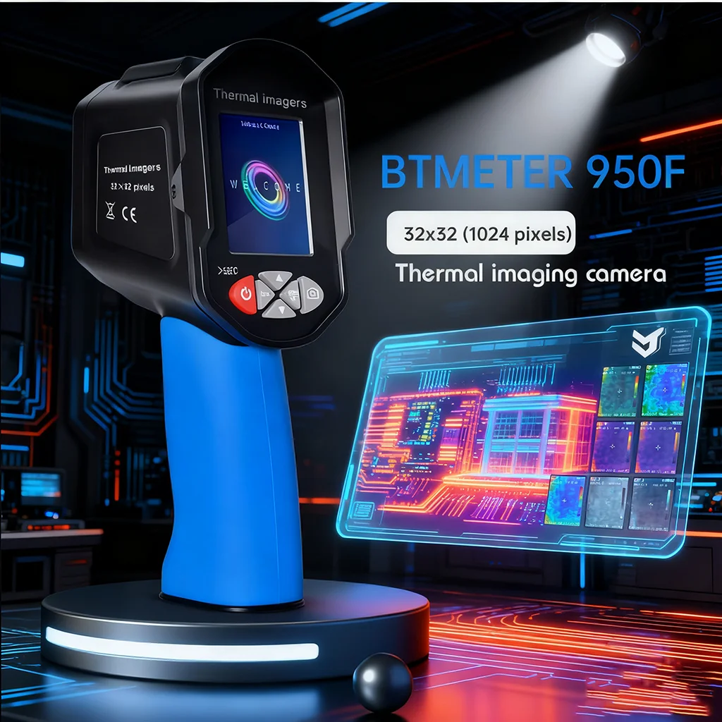 

HOLDPEAK Thermal Camera Imager,210x160 Rechargeable Infrared Imager,Waterproof,BTMETER , -4°F~1022°F, for HVAC/Electri