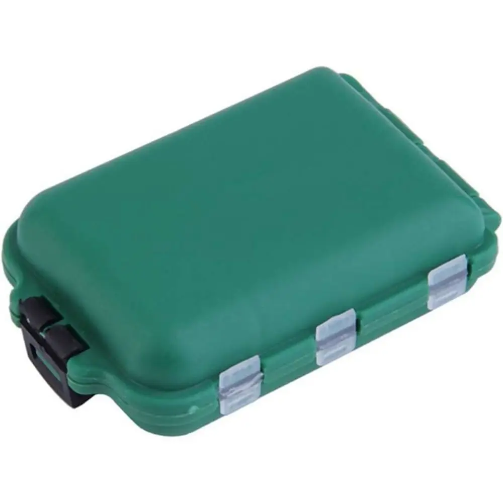 

Portable Spinner Hook Baits Eco-Friendly Plastic Shrimp Lure Case Tool Box Fishing Tackle Storage 10 Lattices