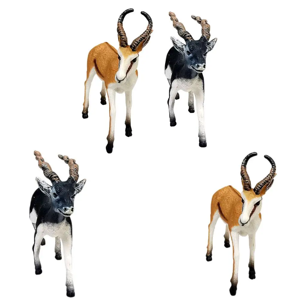 Antelope Springbok Deer Figurines for Birthday Gift Decoration Toddlers Kids