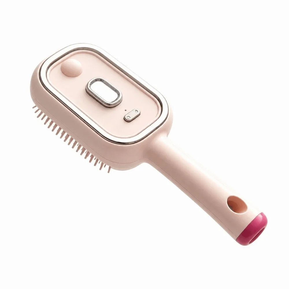 Multi-Function Red Light Spray Massage Comb Hair Care Essential Oil Electric Spray Hair Brush Anti-Static One-Key Clean