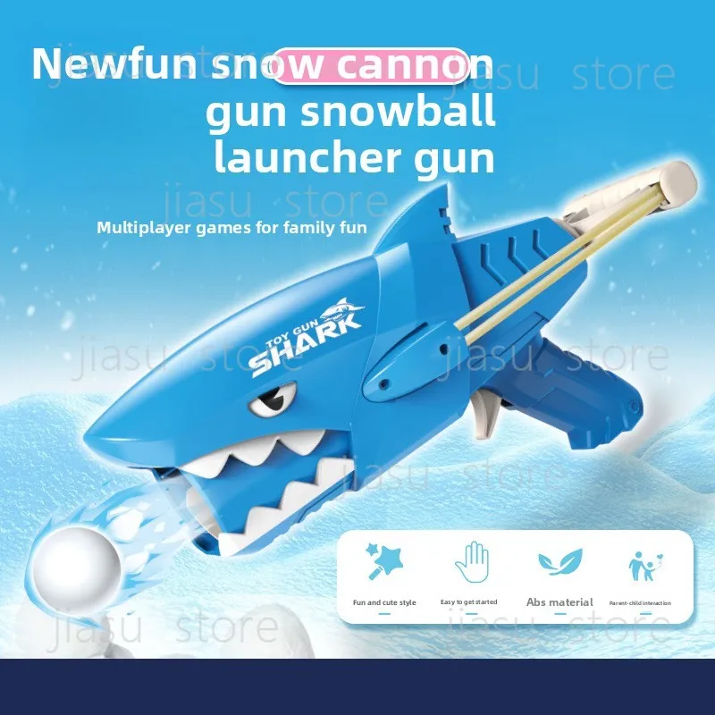 New Outdoor Snowball Launcher 6 Speed Adjustable Animal Shape Snowball Maker Clip Kids Snow Fight Toy