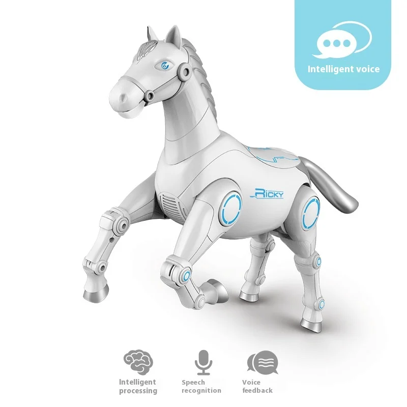 Intelligente Programmering Van Het Paard Met Afstandsbediening Zal Het Spraakgeactiveerde Robotspeelgoed Van Elektrische Pony 'S Lopen