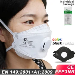 Laianzhi FFP3 Ce Gezichtsmasker Air Valve Beschermende Maskers Pm2.5 Maskers Schadelijke Hygiëne Masker Filter Hoofddeksels Mond Masker Ffp3mask