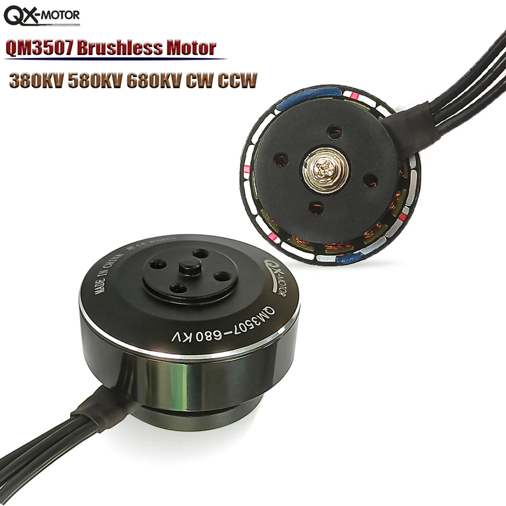 

QX-MOTOR QM3507 бесщеточный двигатель 380KV 580KV 680KV CW CCW для дистанционного управления игрушечные самолеты Multirotor Quadcopter Hexa Accessories