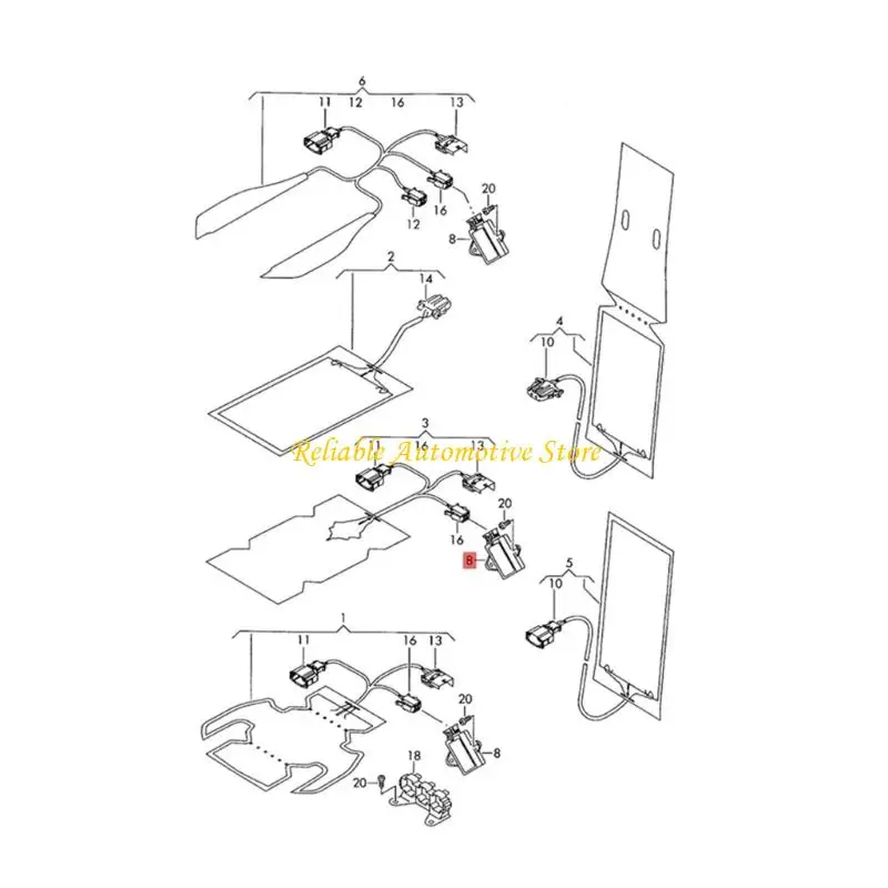 M68B 6Q0959772 Intelligent Temperature Control Heater Unit Suitable for Vehicle