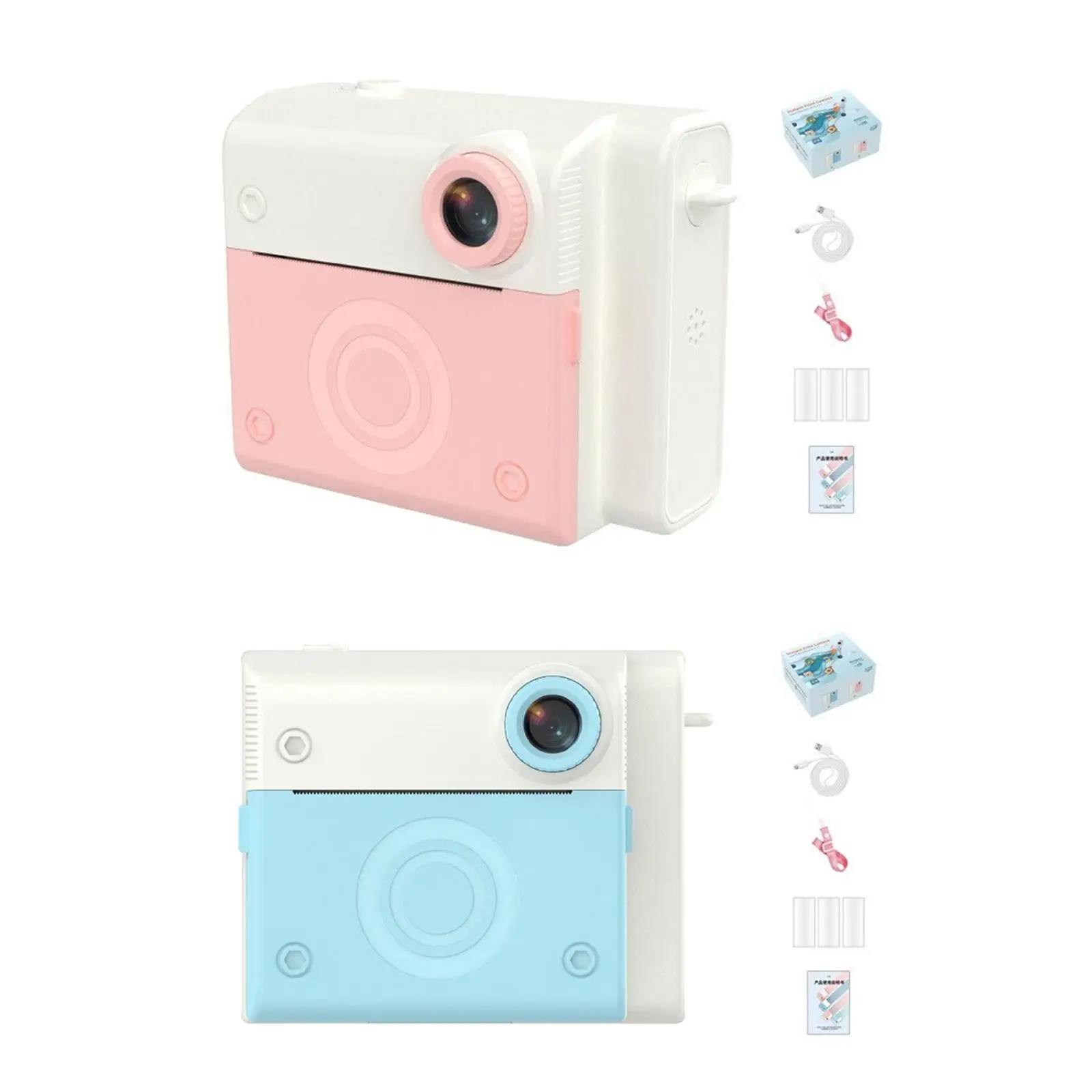 Camera Voor Kind Stevig 2.8 Inch Scherm 4800W Pixels Compacte Instant Print Praktische Kindercamera Voor Ideaal Cadeau Spelen Entertainment