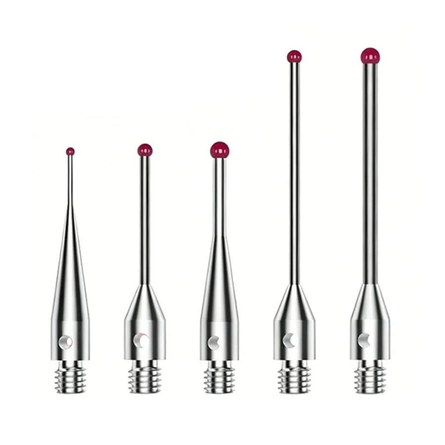 CNC Machine Tool Three Coordinate Ruby Probe M3 Thread Carbon Fiber Stainless Steel Rod Probe