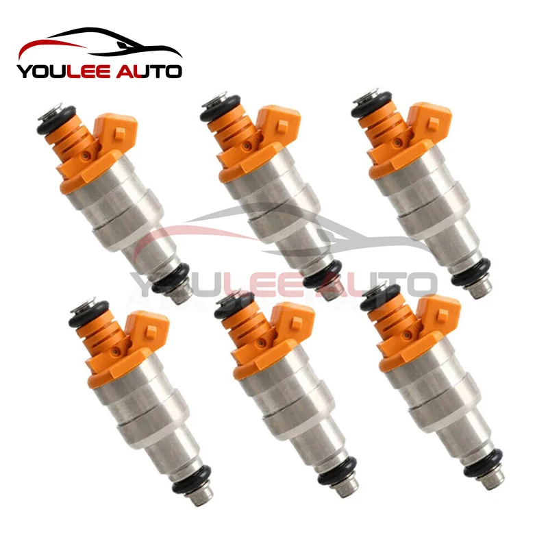 

6 шт. 33007127 53003956 FJ26 FJ124 53030343 53030343AB Топливные форсунки для Jeep Wrangler Comanche Cherokee YJ 1987-1998 I6 4.0L