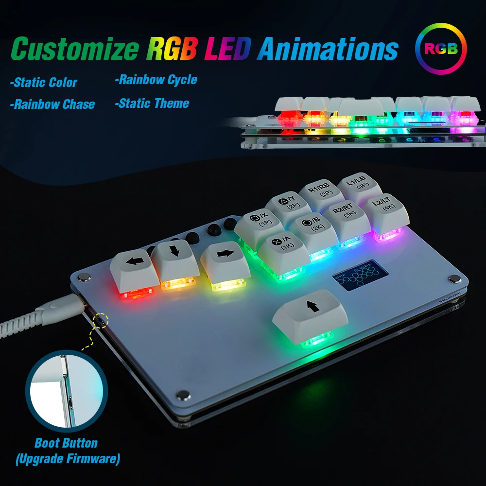 HitBox-Street Fighter King of Fighters Joystick Simulator, Gastronomie Handle Arcade, Raspberry Pi Pico, Gp2040