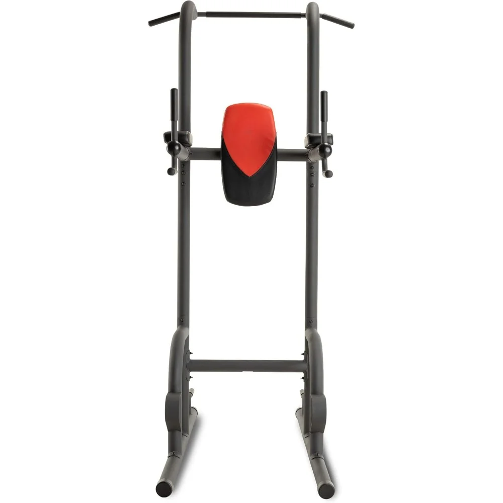 Power Tower with 4 Workout Stations and 300 Lb. User Capacity，Ergonomic Padding，57