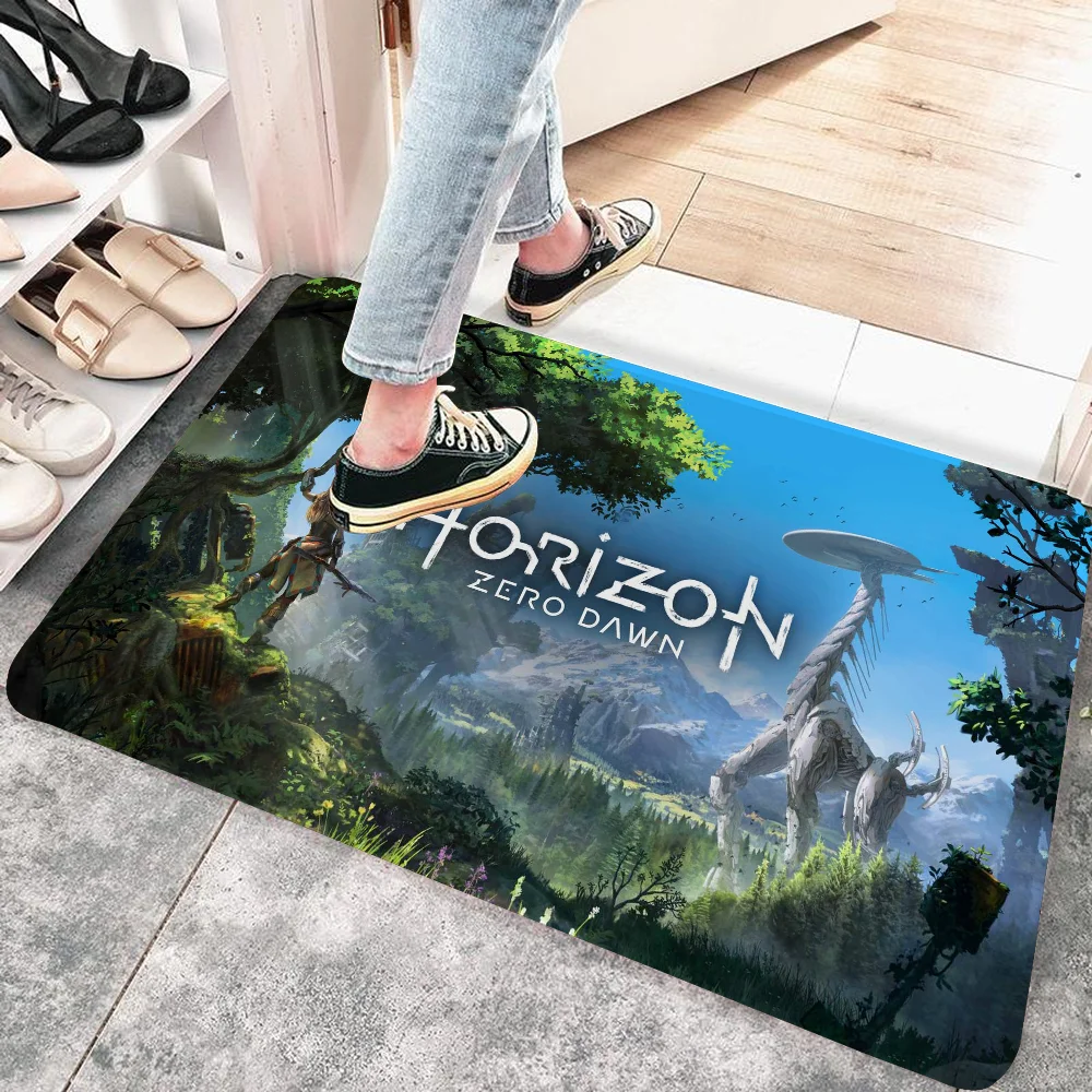 Games Horizon Bathroom Mat Non-Slip Laundry Room Mat Laundry Decor Balcony Child Living Room Toilet Rug