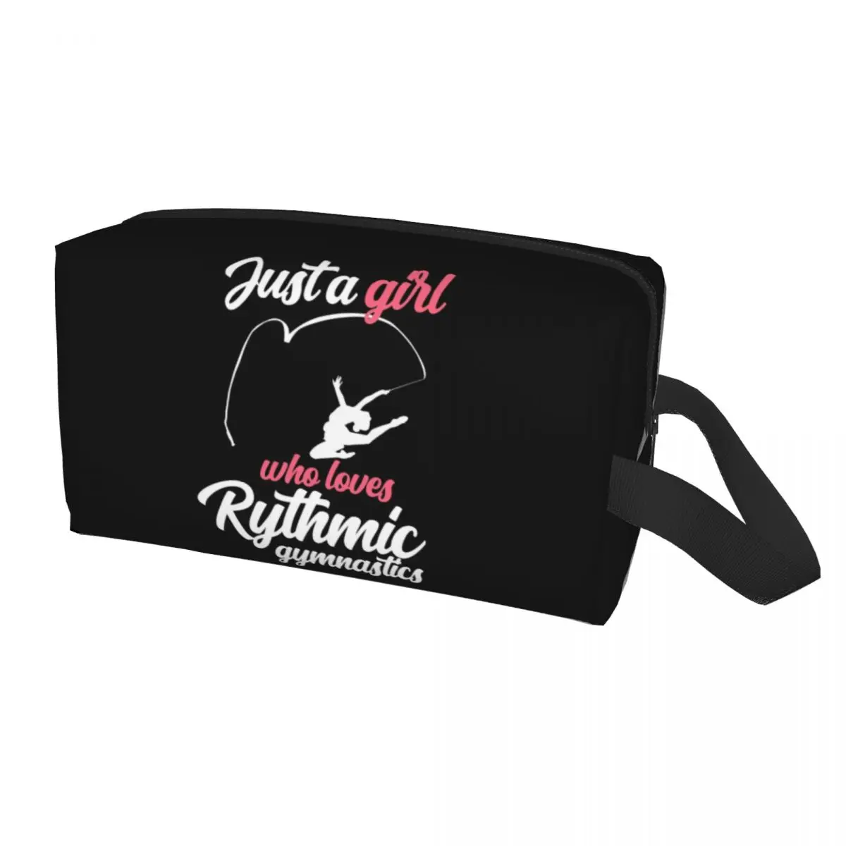 Custom Rhythmic Gymnastics Dance Travel Cosmetic Bag Women Makeup Toiletry Organizer Lady Beauty Storage Dopp Kit
