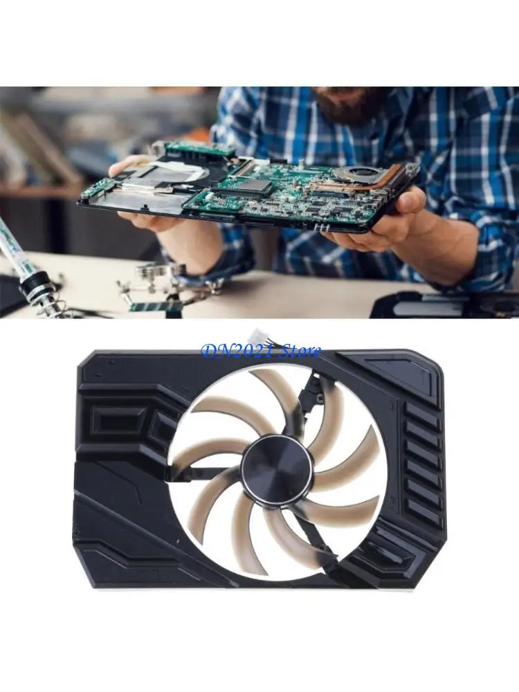 

F3KE Graphics Card Coolers Fan Replacement Low Noise Notebook Graphics Card Radiators