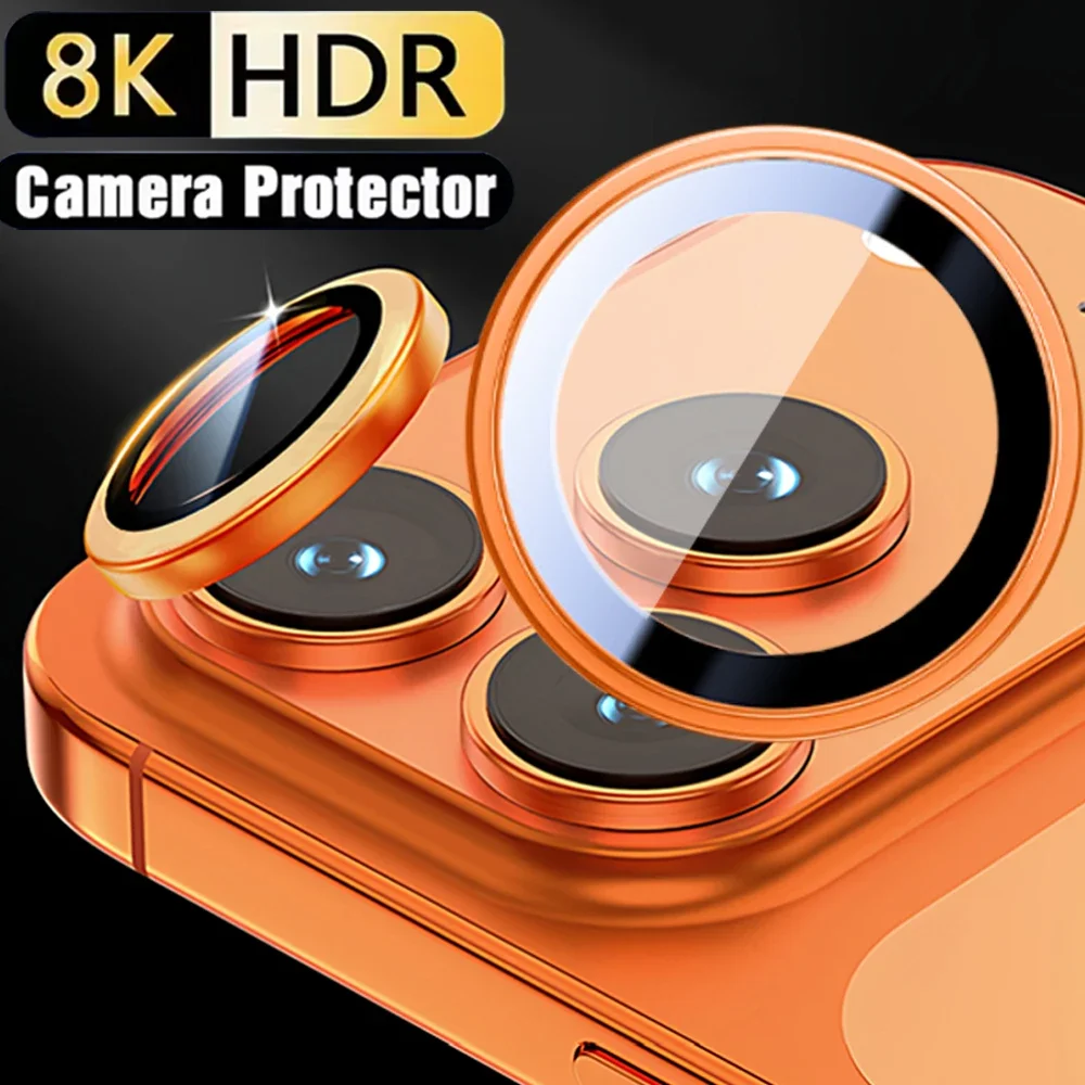 

Защитная пленка для камеры iPhone 17 Pro Max 17Pro, титановая пустынная камера, закаленное стекло для iPhone 15 16 Pro Max 8K, защита объектива