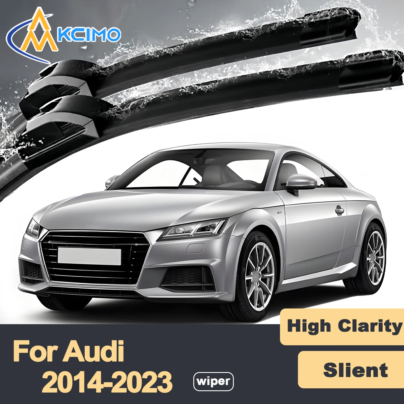 

Premium Rubber Durable Silent Windshield Wiper Blades 2pcs for Audi TT Mk3 FV 8S 2014-2023 TT RS Front Wiper Blades Set