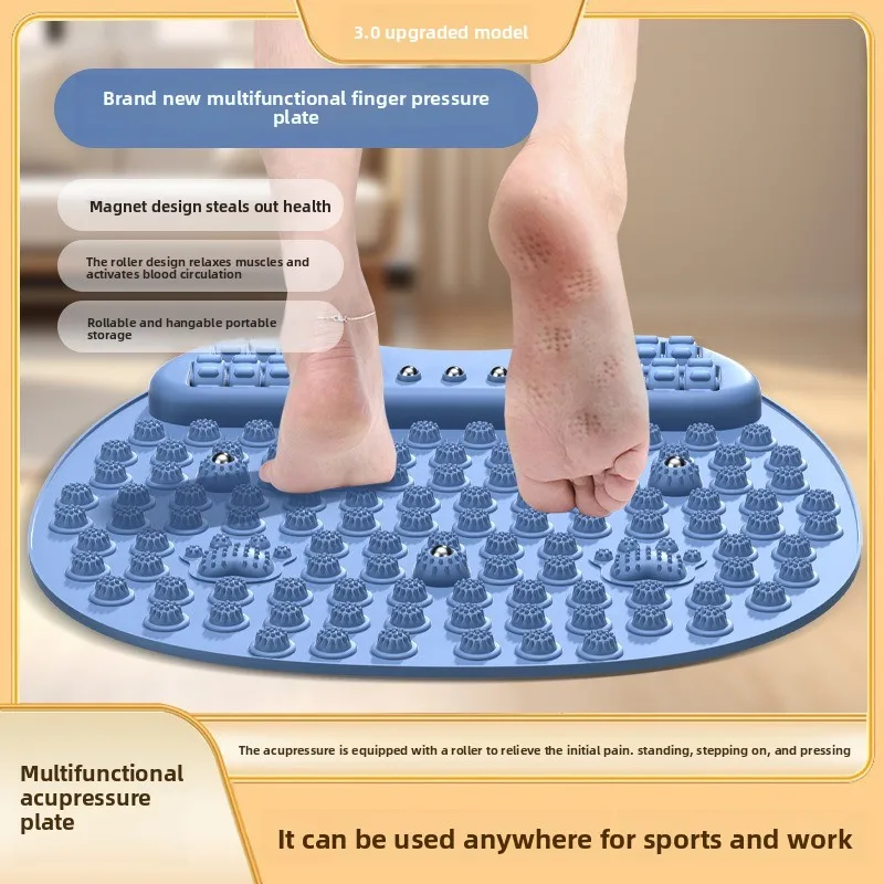 لوح ضغط الإصبع مع وسادة تدليك القدم الدوارة لتدليك القدم بالضغط الإبري في المنزل #4