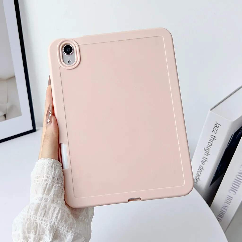 

Candy Solid Color Soft TPU Case For iPad Mini A17 Pro Mini7 Mini6 Mini5 Mini4 Shockproof Cover With Pen Slot