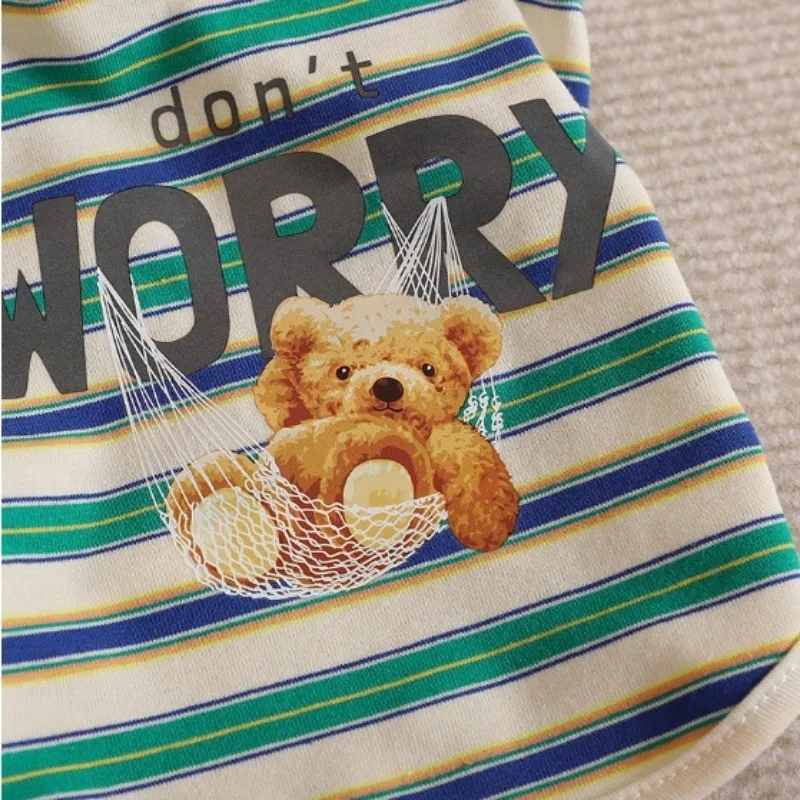 Cute Pet Clothes Swing Bear Dog and Cat Vast T-Shirt