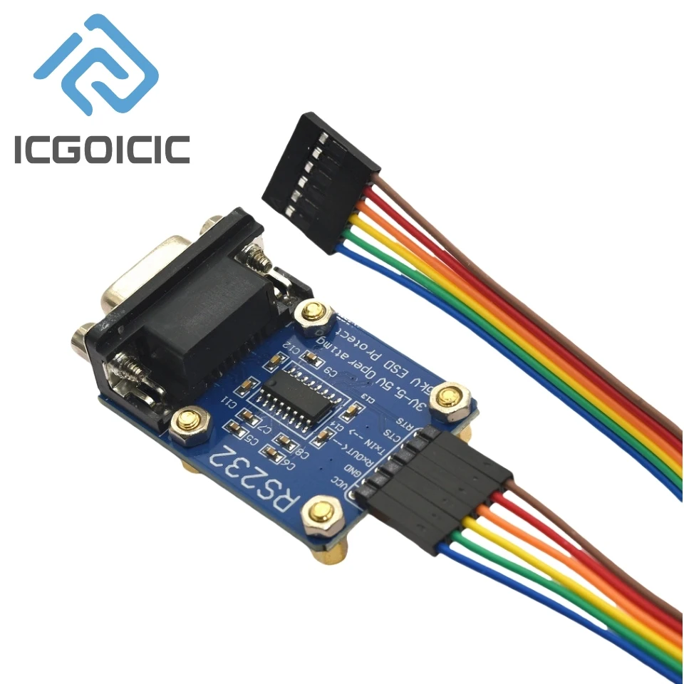 Módulo de porta serial RS232 para TTL RS232 para cabo piscante UART SP3232 com ESD