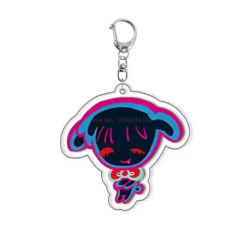 Anime Alien Stage Mizi Sua Acrylic Keychain Creative Animation Surrounding Toy Figure Collectible for Fans