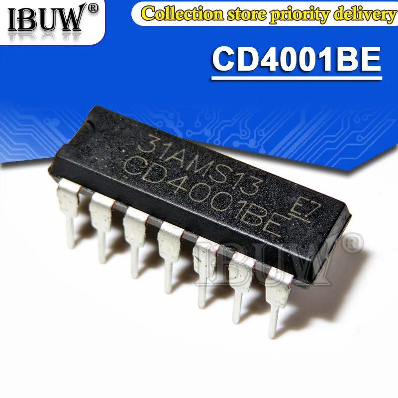 10PCS CD4001BE DIP14 CD4001 DIP-14 CD4001BD DIP