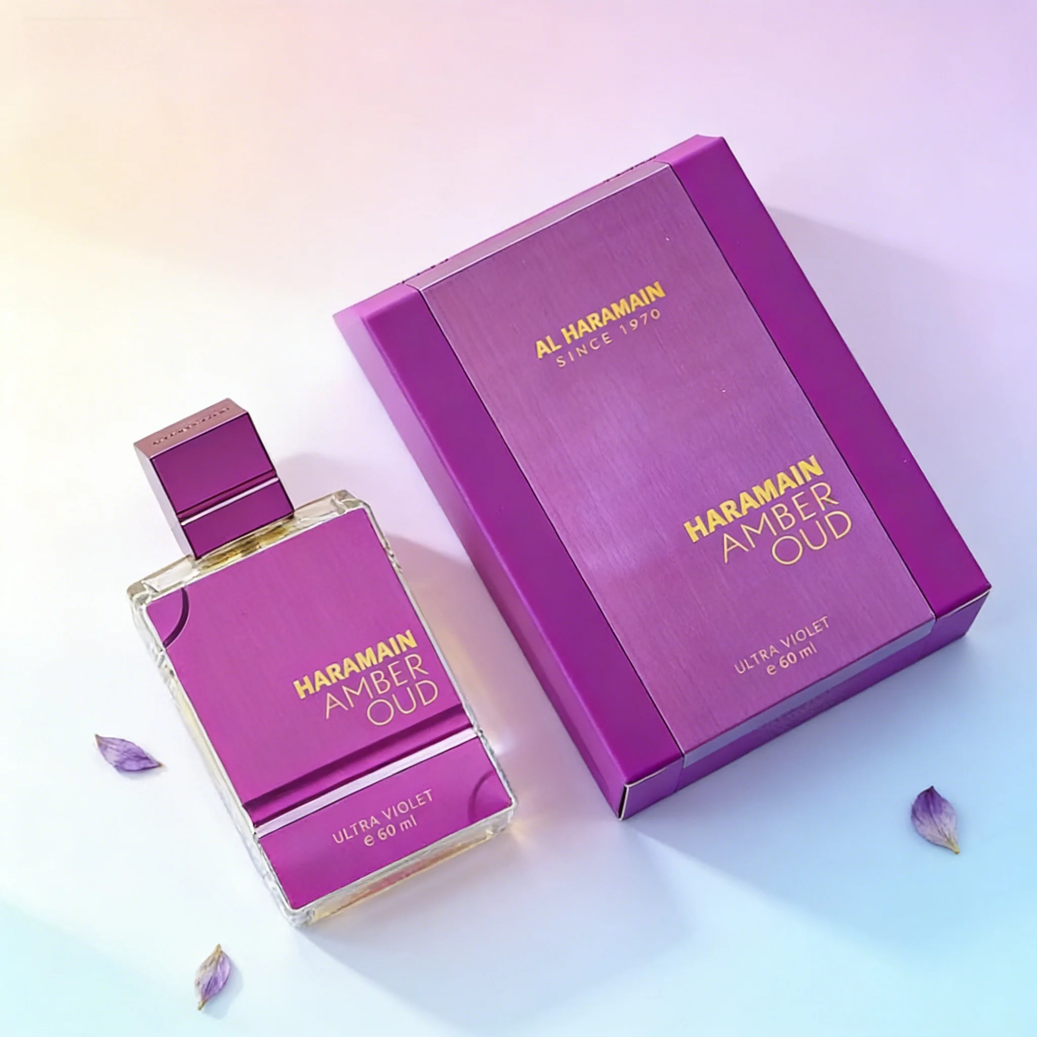 

Al Haramain Amber Oud Ultra Violet EDP 2.03oz, Unisex Natural Spray, Rich Amber, Warm Oud & Spicy Scent.