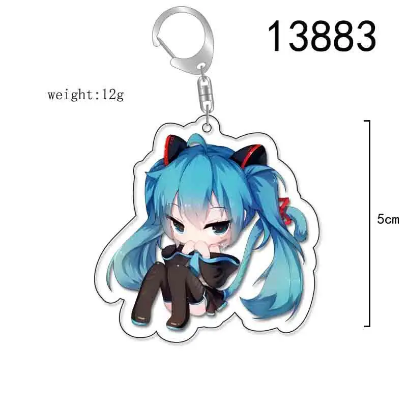 Anime Hatsune Miku Cosplay Acrylic Key Chain Keychain Pendant Prop Accessories Gift