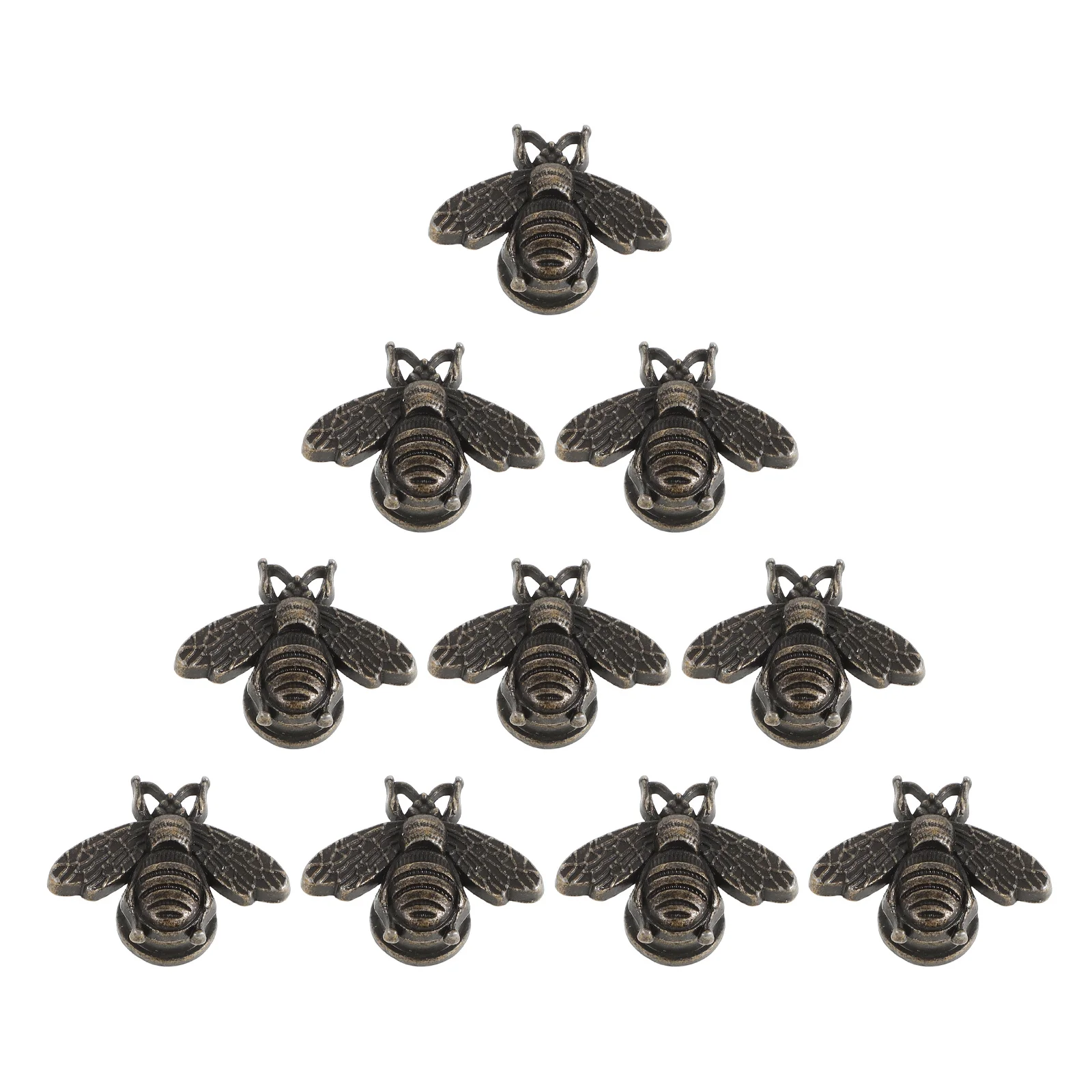 10 قطع من مقابض الأبواب ذات الطراز العتيق لدرج النحل ومقابض خزانة المطبخ الذهبية #4