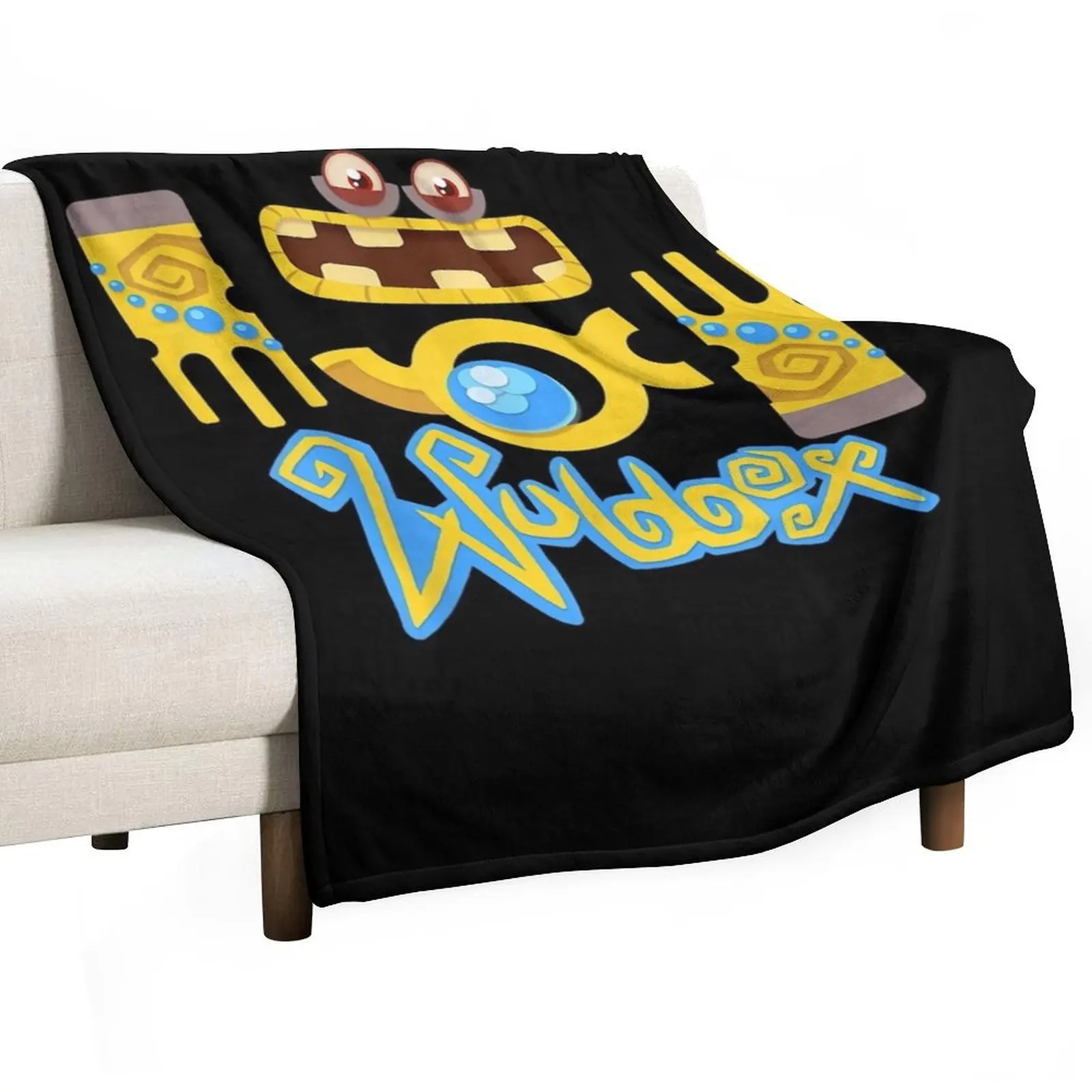 My Singing Monsters Wubbox Funny Throw Blanket anime Bed covers Sofas warm winter For Sofa Thin Flannel Blankets