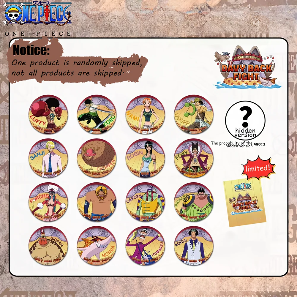 1 unidade Oficial One Piece 4 Series: Caixa Surpresa de Emblemas Long Ring Long Land Arc com Variante Oculta |   Colecionável de Anime |   Ótimo Presente