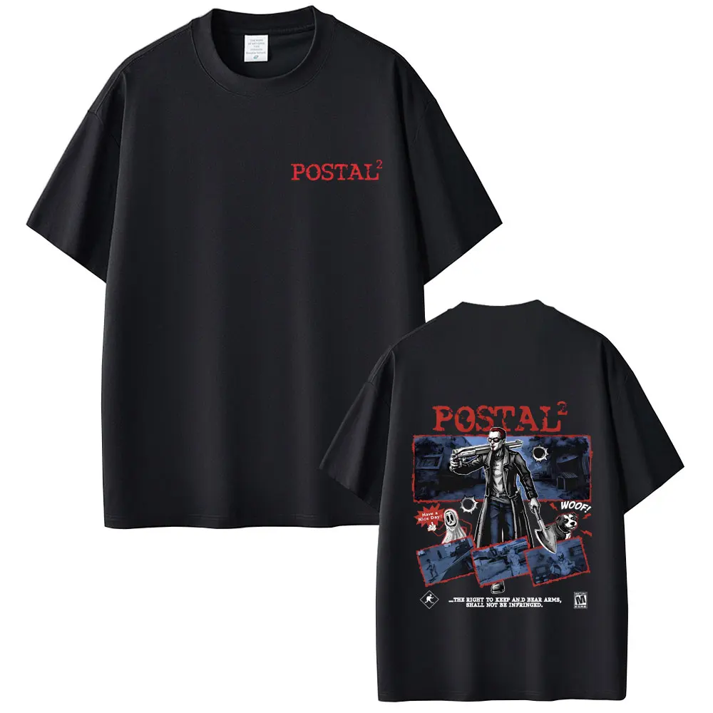 

Postal Dude Graphic T Shirts Men Women Horror Gothic Rock T-shirt Male High Quality Soft Cotton Oversized Crewneck Tshirt Tops
