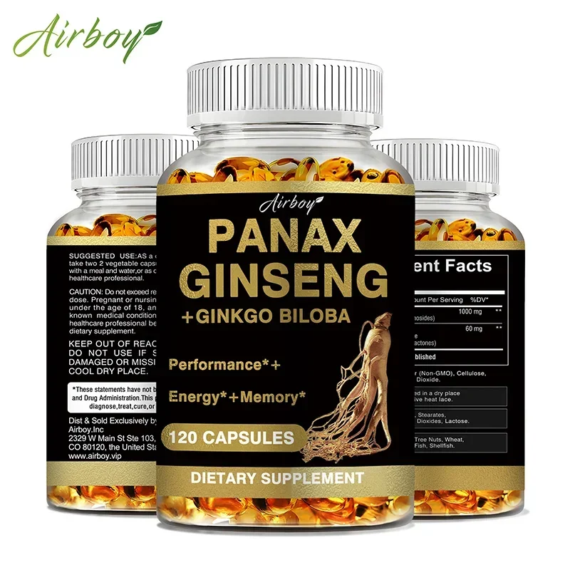 

Женьшеневый Panax + Гинкго Билоба - повышает энергию, настроение, выносливость и производительность поддерживает психическое здоровье