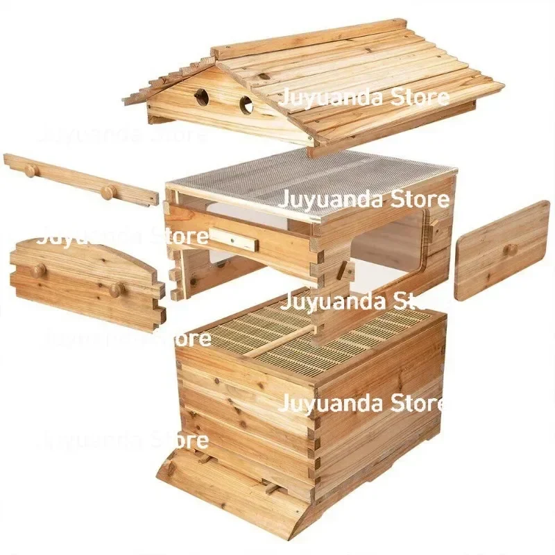 

High-Quality Spruce Wood Automatic Honey Flow Beehive with Self-Flowing Design for Beekeeping Special Tools Complete Wax Beehive