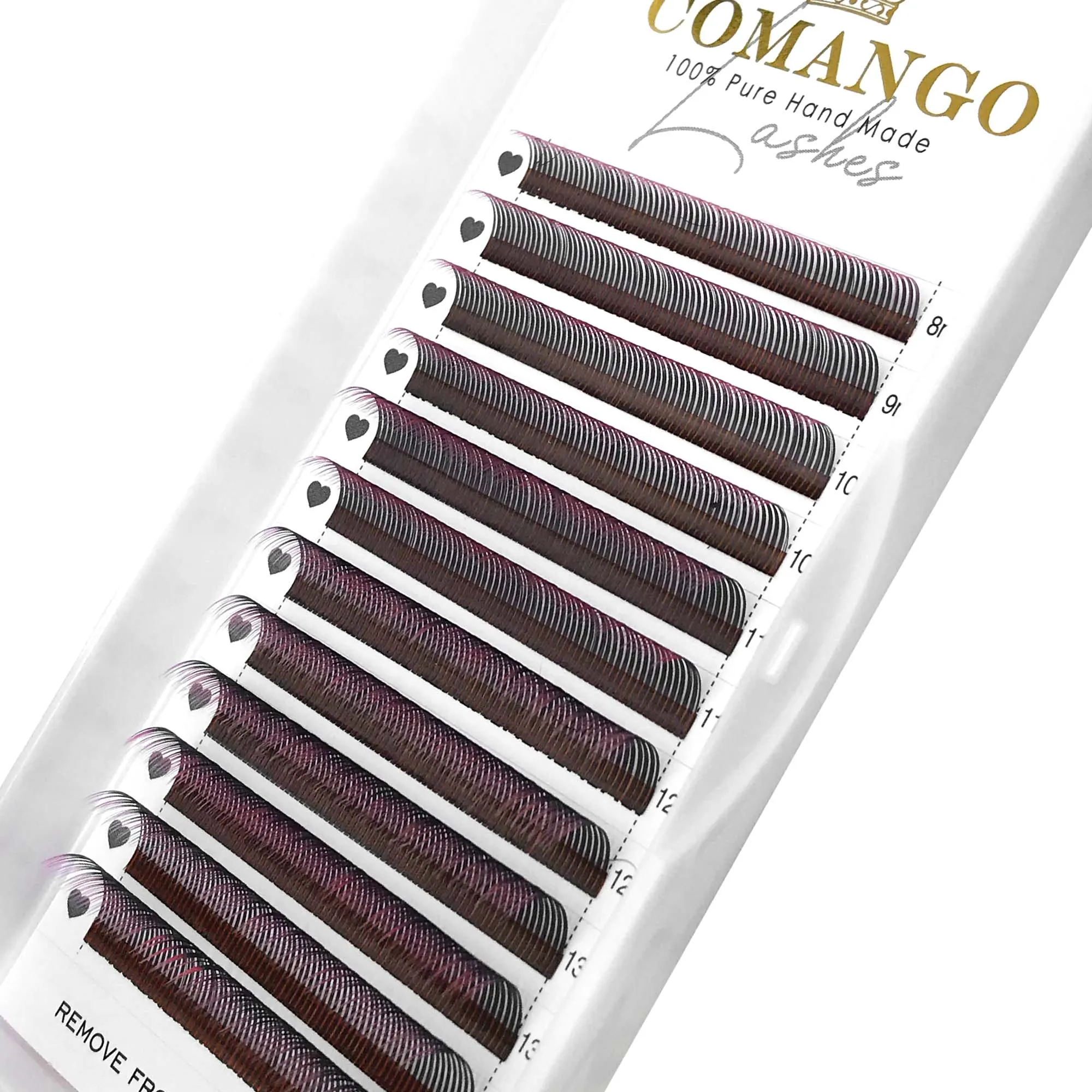 CoMango 5D فلورا لاش إكستنشن 0.07 C/D أومبير ملون مسبق الصنع حجم مروحة ناعمة من فرو المنك الصناعي