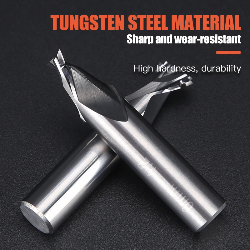 HUHAO  12/10mm Shank Neon Light Stripe Milling Cutter T Shaped Cutter LED slotting Polystyrene Foam Acrylic Slot Engraving Rout