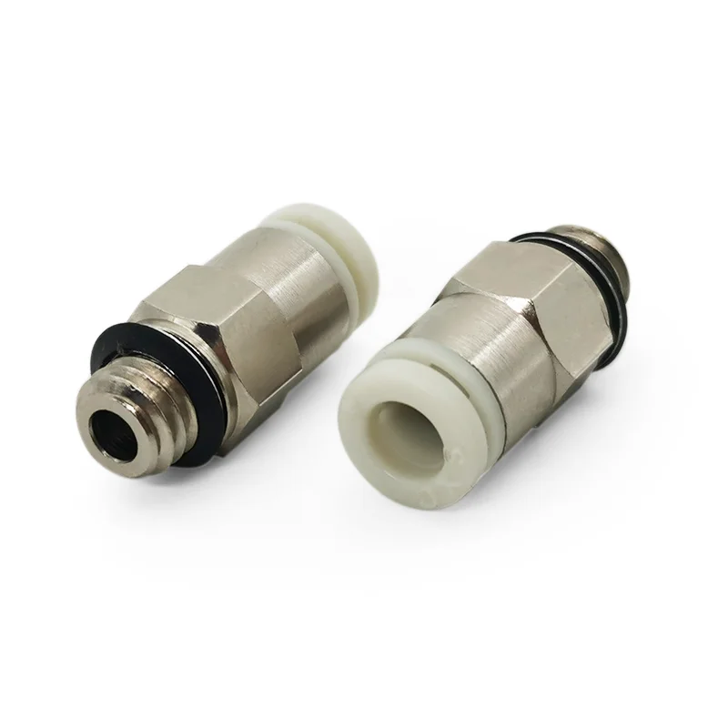 8PCS PC4-01 M10 Quick Fitting Straight Pneumatic Connector Fitting Push to Connect KJH04-M6 for 3D Printer Parts 1.75mm Filament