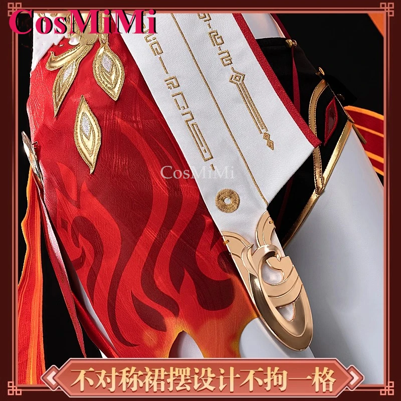 CosMi juego Honkai Impact 3 Fu Hua disfraz de Cosplay Garuda dulce y elegante uniformes de combate rojos ropa de juego de rol para fiesta de Carnaval