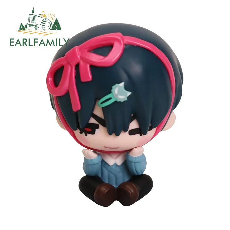 

EARLFAMILY Chibi Alien Stage Realistic Doll Car Sticker Kawaii Anime Windows Trunk Vinyl DIY Decals Creative Laptop Decoration