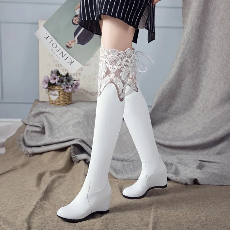 Big Size thigh high boots knee high boots over the knee boots women ladies boots shoes woman winter boots women