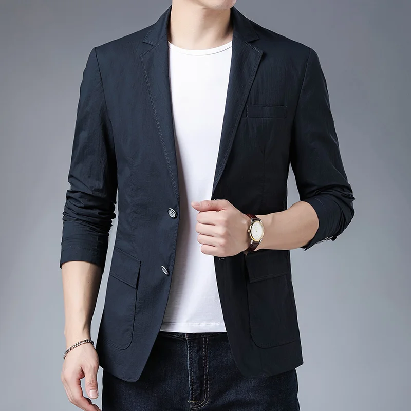 casual Men's small suit 2022 spring new Korean version of slim fashion single suit western coat men's wear