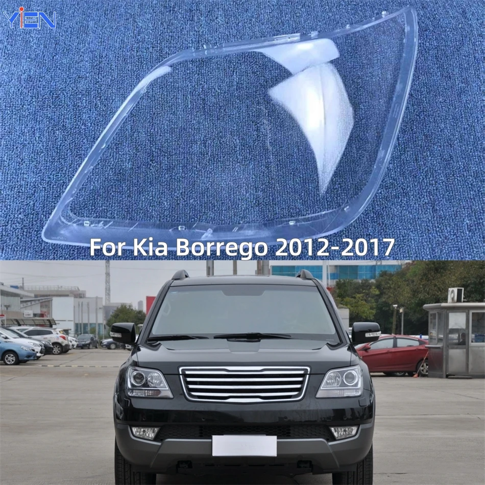 起亜ボレゴ-2012-2013-2014-2015-2016-2017-自動車部品とアクセサリーランプシェードキャップヘッドランプカバーシェード