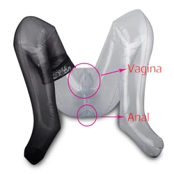 Japanese Transparent Inflatable Dolls For Men Vagina Anal Dual Channel Anime Sex Doll Masturbator Male Masturbation Sex Toys