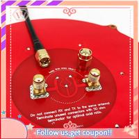 Upgraded 150Mm Triple Feed Patch 5.8Ghz 14Dbi Pagoda Array FPV Antenna Image Transmitter Flat Panel Antenna For FPV Drone Red Du