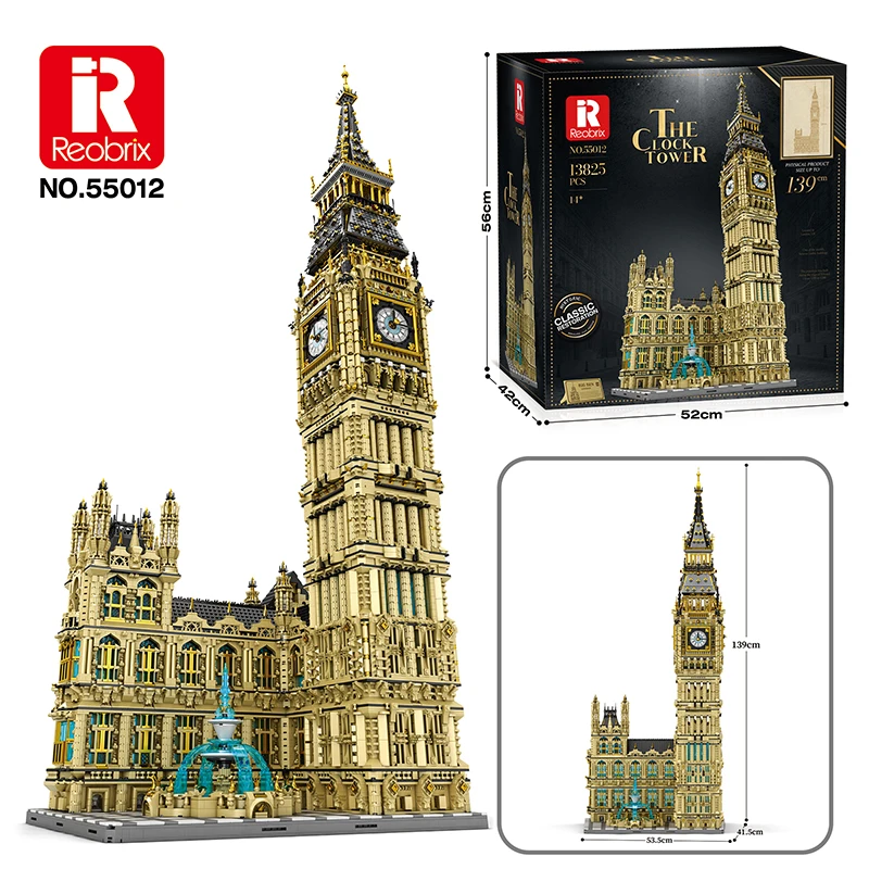

13825 шт. MOC Idea UK Big Ben, строительные блоки, кирпичи, сборка моделей, строительный набор для мальчиков, подарок на день рождения, игрушки