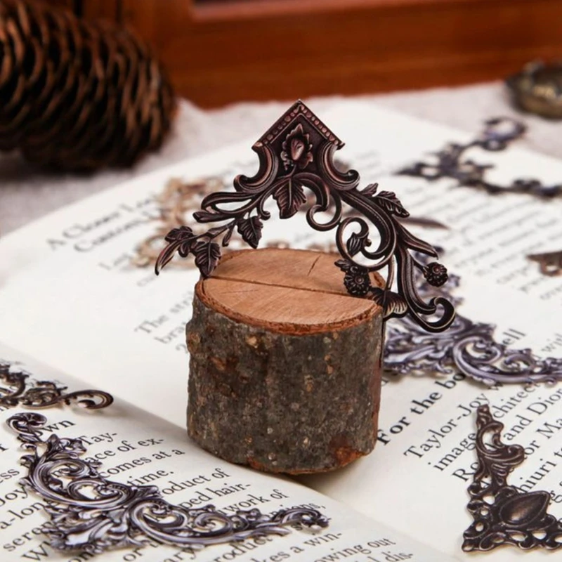 24 แผ่น/แพ็คสมุดสติ๊กเกอร์ Baroques Series สติกเกอร์มุมสำหรับเด็กผู้หญิง