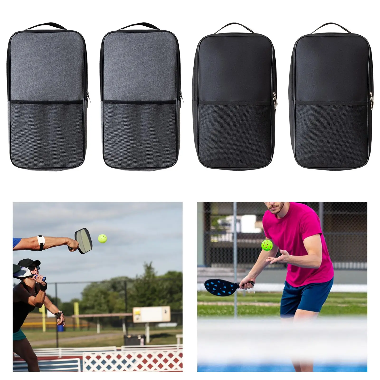 Pickleball Bag Proteção Mangas Sacola, Fits Most Paddles Mochila, Bolsa de Transporte para Treinamento, Esportes ao ar livre, Prática, Exercício