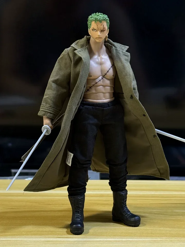 06FS035 1/12 Skala Mężczyzna Żołnierz Mundur Wojskowy Brytyjski Modny Długi Płaszcz Ubrania Model Pasuje 6'' Action Toys Figurka Ciało Prezenty