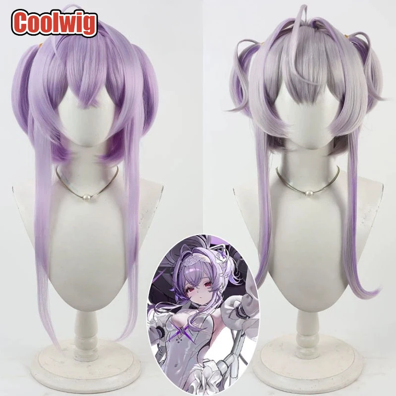 

Coolwig Synthetic Hair Liberalio Cosplay Wigs Game Nikke The Goddess of Victory Liberalio Short Light Purple Wig Heat Resistant