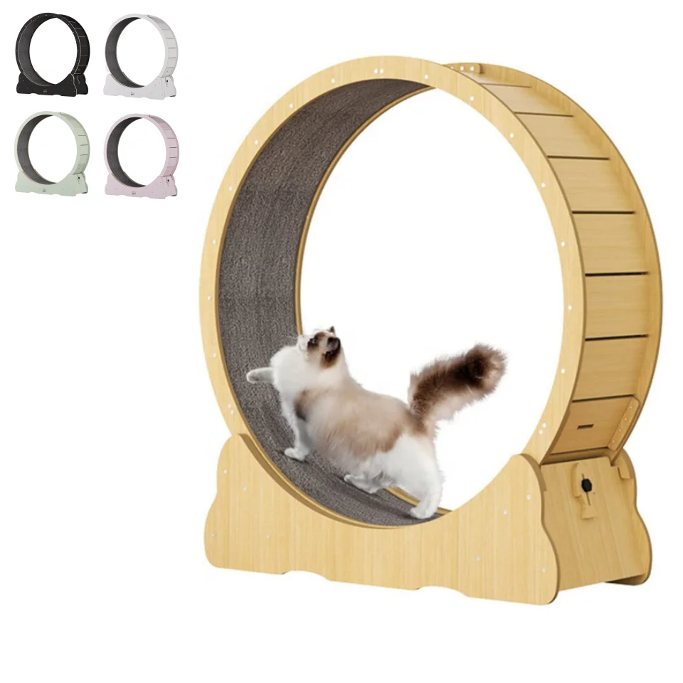 

ODM Interactive Fiber Board Wooden Exercise Mascotas Cat Exercise Running Wheel Pet Dog Fun Cat Treadmill For Cats Toy