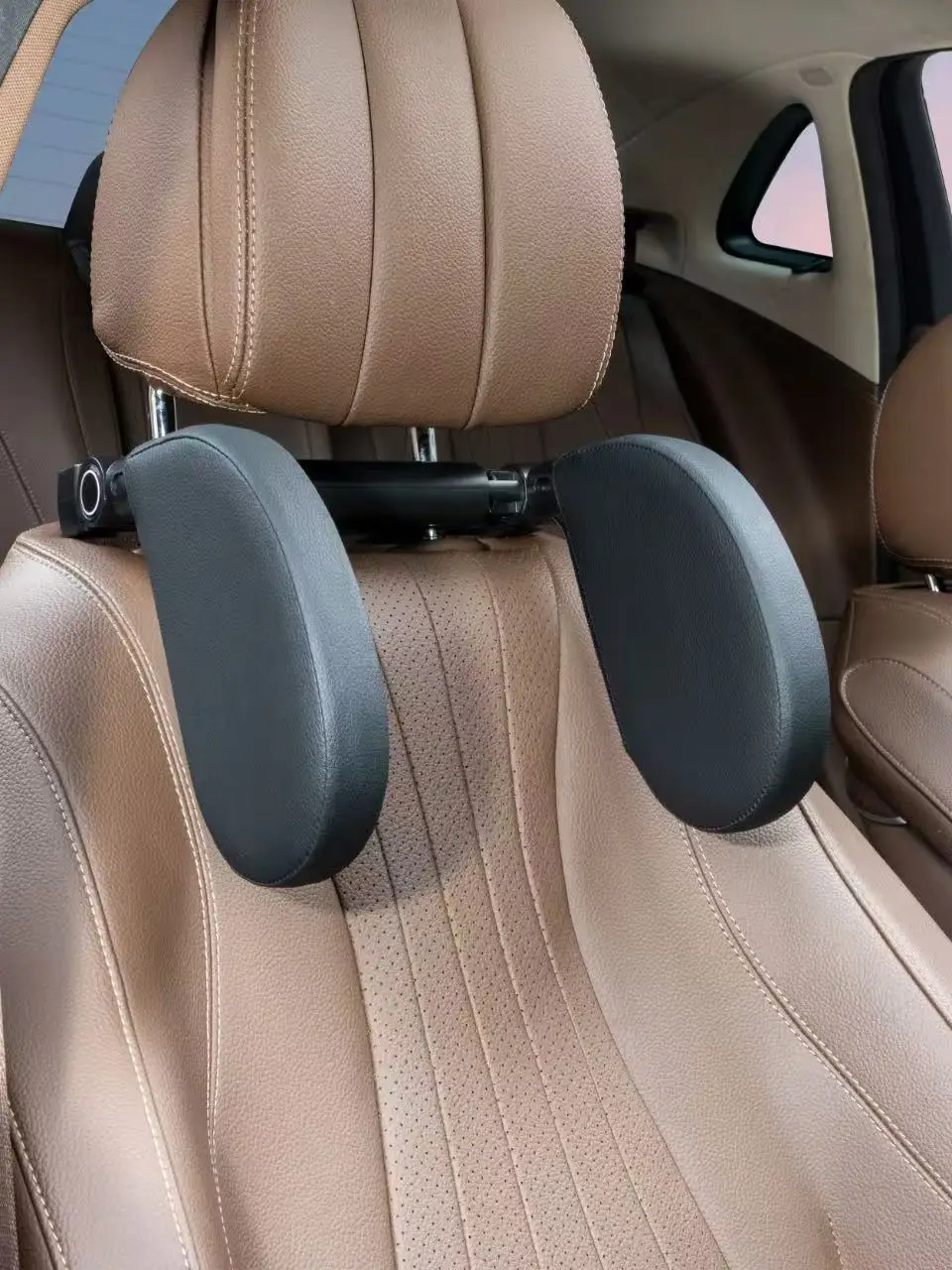 Reposacabezas de coche ROOLAEFOO, almohada para el cuello trasero del asiento del pasajero, almohada lateral para coche de viaje de larga distancia